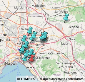 Mappa Via Bartali, 80038 Pomigliano d'Arco NA, Italia (6.6625)