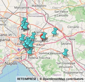 Mappa Via Bartali, 80038 Pomigliano d'Arco NA, Italia (7.16867)