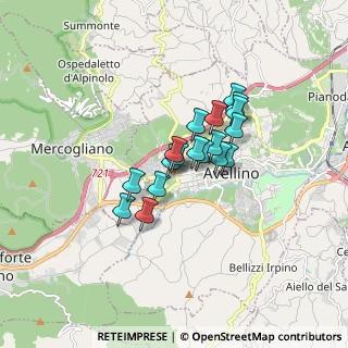 Mappa Via Vittorio Fiorentino, 83100 Avellino AV, Italia (1.17056)