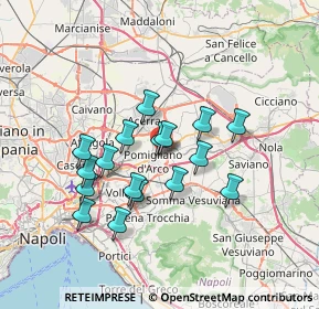 Mappa Via Antonio Sallustio, 80038 Pomigliano d'Arco NA, Italia (6.33294)