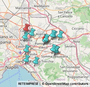 Mappa Via Antonio Sallustio, 80038 Pomigliano d'Arco NA, Italia (5.63071)