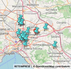 Mappa Via Antonio Sallustio, 80038 Pomigliano d'Arco NA, Italia (7.11533)