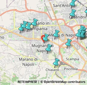 Mappa Via Tiziano, 80018 Mugnano di Napoli NA, Italia (2.8675)