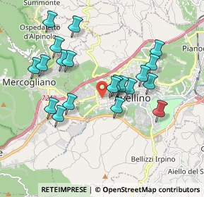 Mappa Via Camillo Benso Cavour, 83100 Avellino AV, Italia (1.927)