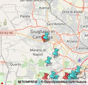 Mappa Via Martiri D'Ungheria, 80018 Mugnano di Napoli NA, Italia (7.416)