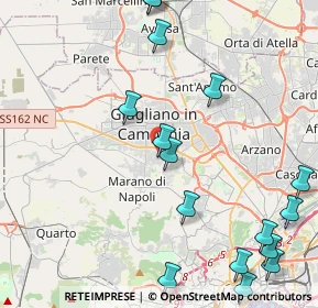 Mappa Via Martiri D'Ungheria, 80018 Mugnano di Napoli NA, Italia (6.08471)