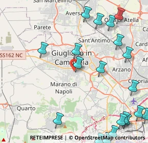 Mappa Via Martiri D'Ungheria, 80018 Mugnano di Napoli NA, Italia (6.4655)