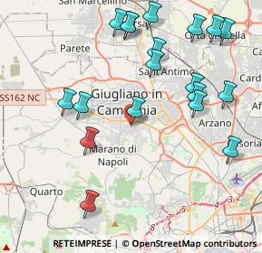 Mappa Via Martiri D'Ungheria, 80018 Mugnano di Napoli NA, Italia (4.97842)