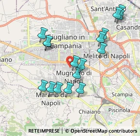 Mappa Via Martiri D'Ungheria, 80018 Mugnano di Napoli NA, Italia (2.10588)