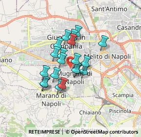 Mappa Via Martiri D'Ungheria, 80018 Mugnano di Napoli NA, Italia (1.261)