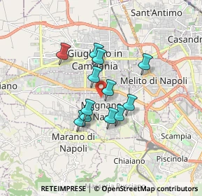Mappa Via Martiri D'Ungheria, 80018 Mugnano di Napoli NA, Italia (1.30667)