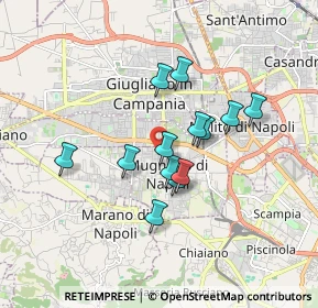 Mappa Via Martiri D'Ungheria, 80018 Mugnano di Napoli NA, Italia (1.45615)