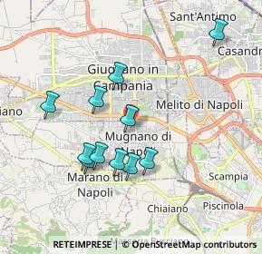 Mappa Via Martiri D'Ungheria, 80018 Mugnano di Napoli NA, Italia (1.85273)