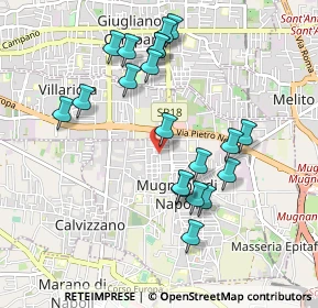 Mappa Via Martiri D'Ungheria, 80018 Mugnano di Napoli NA, Italia (1.007)