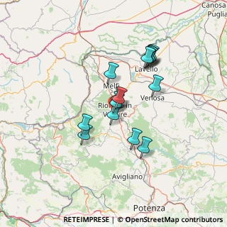 Mappa Via dei Fabbri, 85028 Rionero in Vulture PZ, Italia (11.94133)