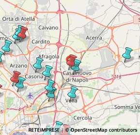 Mappa Via Alessandro Manzoni, 80013 Casalnuovo di Napoli NA, Italia (6.2945)