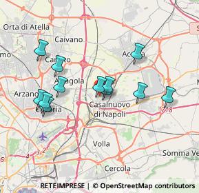 Mappa Via Alessandro Manzoni, 80013 Casalnuovo di Napoli NA, Italia (3.57667)