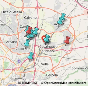 Mappa Via Alessandro Manzoni, 80013 Casalnuovo di Napoli NA, Italia (3.07462)