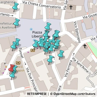 Mappa Piazza della Libertà, 83100 Avellino AV, Italia (0.02692)
