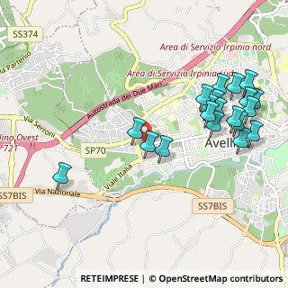 Mappa Via Giambattista Basile, 83100 Avellino AV, Italia (1.229)