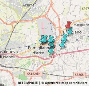 Mappa Via Ravenna, 80038 Pomigliano d'Arco NA, Italia (1.11091)