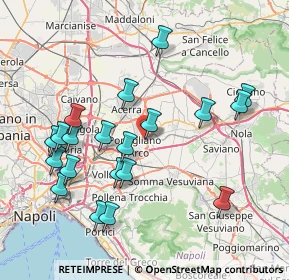 Mappa Via Mauro Leone, 80038 Pomigliano d'Arco NA, Italia (8.7695)