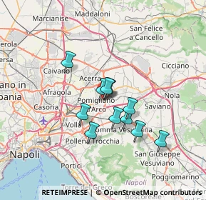 Mappa Via Mauro Leone, 80038 Pomigliano d'Arco NA, Italia (5.32909)
