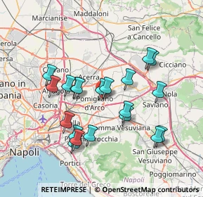 Mappa Via Mauro Leone, 80038 Pomigliano d'Arco NA, Italia (7.3)