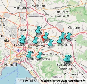 Mappa Via Mauro Leone, 80038 Pomigliano d'Arco NA, Italia (7.19333)