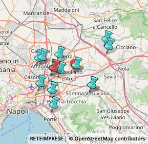 Mappa Via Mauro Leone, 80038 Pomigliano d'Arco NA, Italia (6.55286)