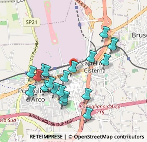 Mappa Via Mauro Leone, 80038 Pomigliano d'Arco NA, Italia (1.0055)