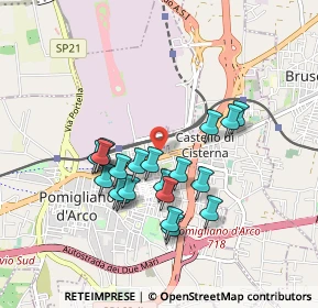 Mappa Via Mauro Leone, 80038 Pomigliano d'Arco NA, Italia (0.8395)