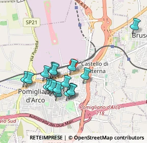 Mappa Via Mauro Leone, 80038 Pomigliano d'Arco NA, Italia (0.91222)