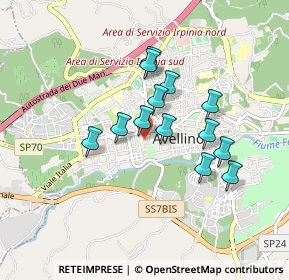 Mappa Via Lorenzo de Concilii, 83100 Avellino AV, Italia (0.74846)