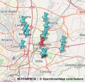 Mappa Via Gandolfo Castel, 80013 Casalnuovo di Napoli NA, Italia (3.18267)
