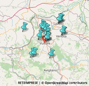 Mappa Via degli Scalpellini-zona artigianale, 85028 Rionero In Vulture PZ, Italia (10.34316)