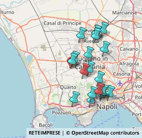 Mappa Via Ugo Foscolo, 80019 Qualiano NA, Italia (7.4095)