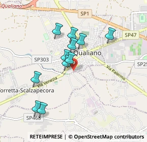 Mappa Via Ugo Foscolo, 80019 Qualiano NA, Italia (0.87182)