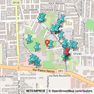 Mappa Via Quattro Giornate, 80018 Mugnano di Napoli NA, Italia (0.24231)