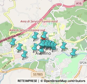 Mappa Avellino Via Piave, 83100 Avellino AV, Italia (0.73625)