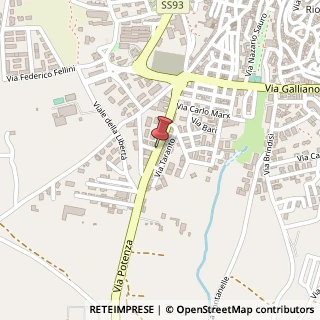 Mappa Via Potenza,  34, 85028 Rionero in Vulture, Potenza (Basilicata)