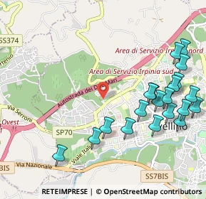 Mappa Via Filippo Visconti, 83100 Avellino AV, Italia (1.3355)