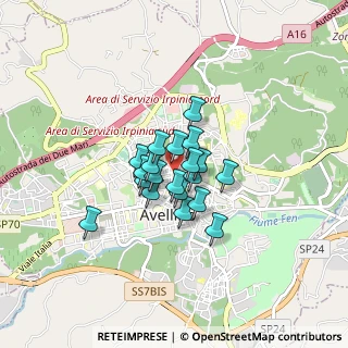 Mappa Via V. Cannaviello, 83100 Avellino AV, Italia (0.532)