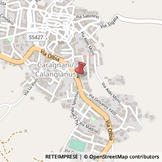 Mappa Via Olbia, 12/B, 07023 Calangianus, Olbia-Tempio (Sardegna)