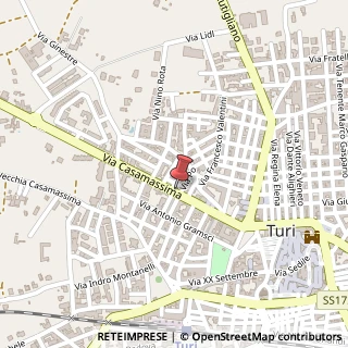Mappa Via Casamassima, 66, 70010 Turi, Bari (Puglia)