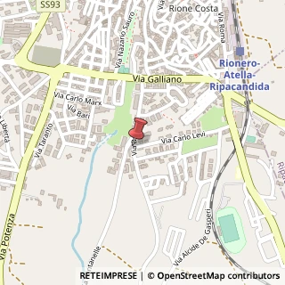 Mappa Via brindisi 1, 85028 Rionero in Vulture, Potenza (Basilicata)