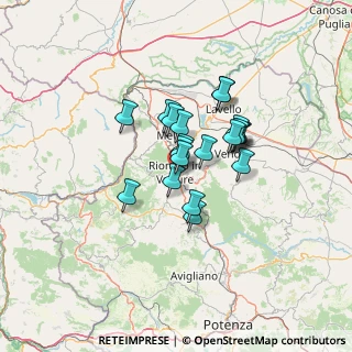 Mappa Via Carlo Levi, 85028 Rionero In Vulture PZ, Italia (9.7975)