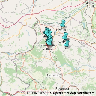 Mappa Via Carlo Levi, 85028 Rionero In Vulture PZ, Italia (7.835)