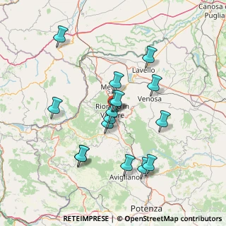 Mappa Via Carlo Levi, 85028 Rionero In Vulture PZ, Italia (14.40438)