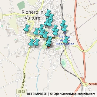 Mappa Via Carlo Levi, 85028 Rionero In Vulture PZ, Italia (0.3845)